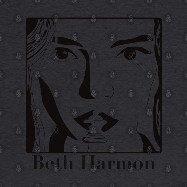 Beth Harmon / Queens Gambit artwork design by OFive